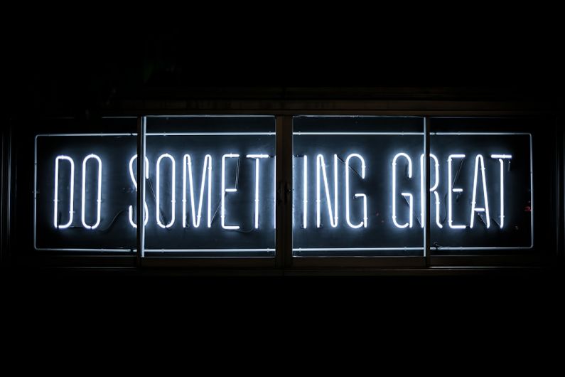 Africa Investment - Do Something Great neon sign