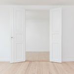 Open House - minimalist photography of open door