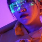Future Trends - Asian woman in futuristic glasses