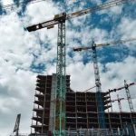 Industrial Estate - Green and Yellow Crane