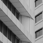 Commercial Complex - White Concrete Buildings with Glass Windows
