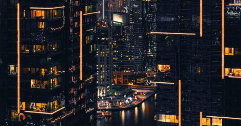 Tech City - Photo of Buildings during Nighttime