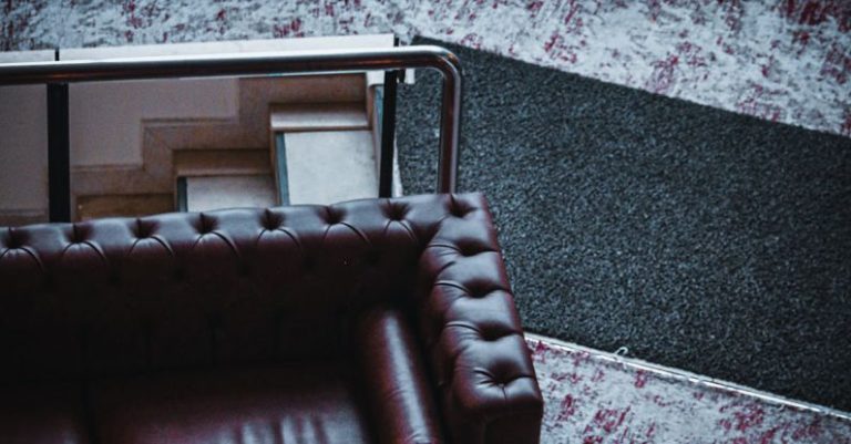 Residential Design - Leather Sofa and an Armchair in a Living Room